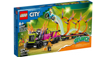 LEGO City 60357 Kaszkadőr járgány és tűzgyűrű kihívás