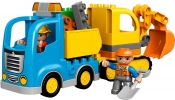 LEGO DUPLO 10812 Teherautó és lánctalpas exkavátor