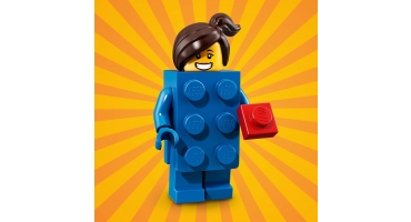 LEGO Minifigurák 7102103 Kocka ruhás lány (18-as minifigura sorozat - Buli van!)