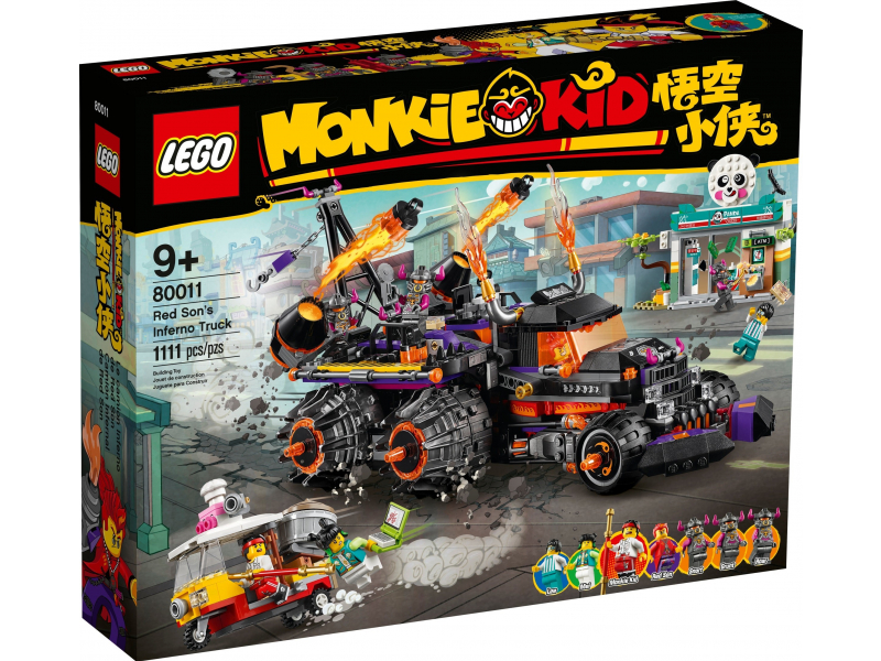 LEGO Monkie Kid 80011 Red Son pokoli kocsija