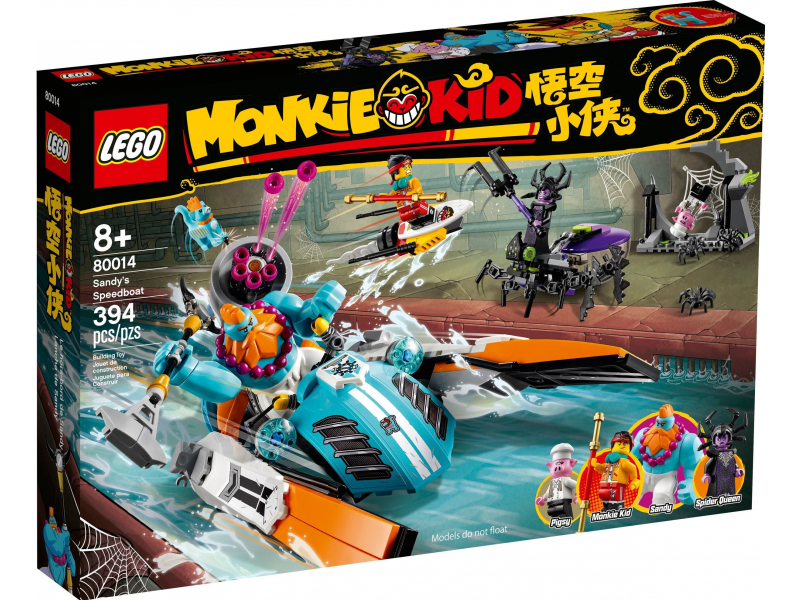 LEGO Monkie Kid 80014 Sandy motorcsónakja