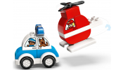 LEGO DUPLO 10957 Tűzoltó helikopter és rendőrautó