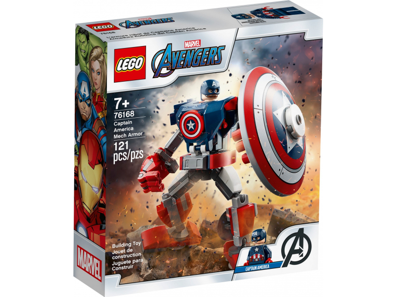 LEGO Super Heroes 76168 Amerika Kapitány páncélozott robotja