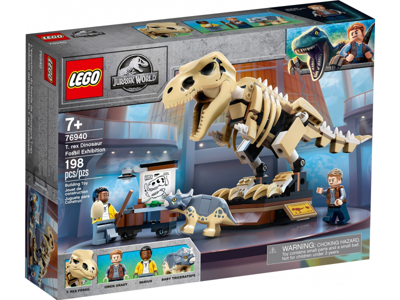 LEGO Jurassic World 76940 T-Rex dinoszaurusz őskövület kiállítás