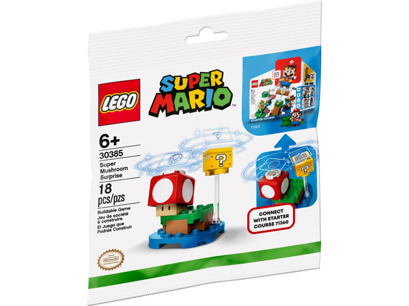 LEGO Super Mario 30385 Super Mushroom meglepetés kiegészítő szett