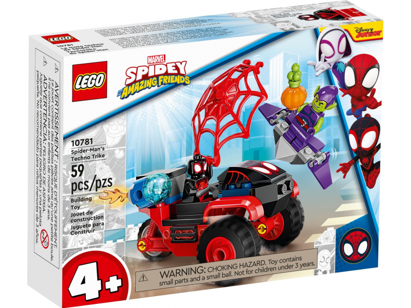 LEGO Super Heroes 10781 Miles Morales: Pókember Techno Trike háromkerekűje
