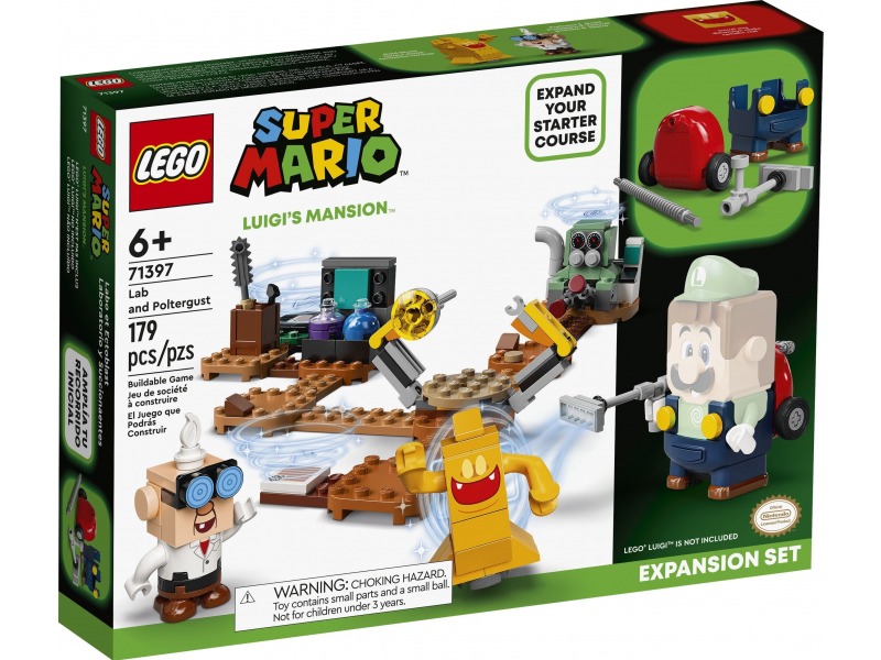LEGO Super Mario 71397 Luigi’s Mansion™ Lab és Poltergust kiegészítő szett