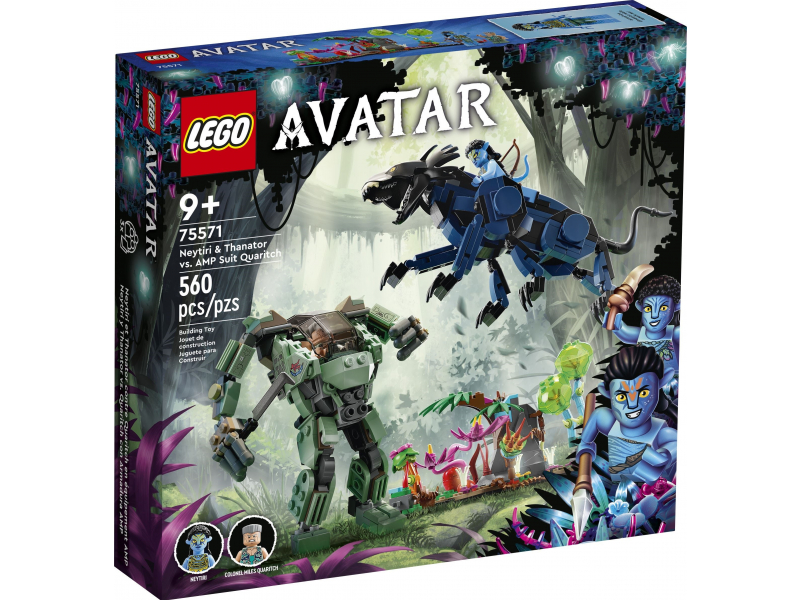 LEGO Avatar 75571 Neytiri és Thanator az  AMP Suit-os Quaritch ellen