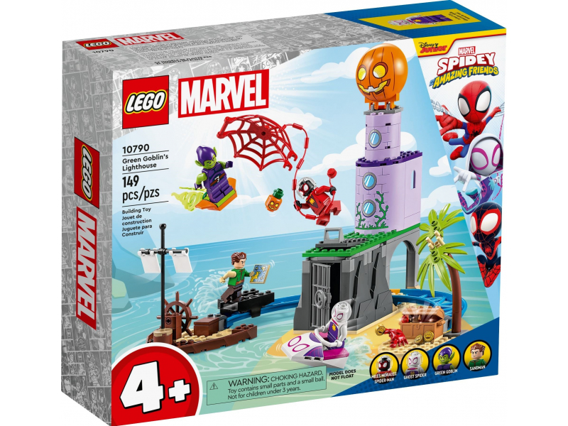 LEGO Super Heroes 10790 Pókcsapat a Zöld Manó világítótornyánál