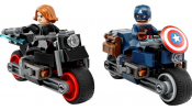 LEGO Super Heroes 76260 Fekete Özvegy és Amerika Kapitány motorkerékpárok
