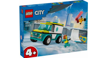 LEGO City 60403 Mentőautó és snowboardos
