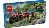 LEGO City 60412 4x4 Tűzoltóautó mentőcsónakkal