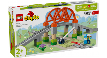 LEGO DUPLO 10426 Vasúti híd és sínek kiegészítő szett