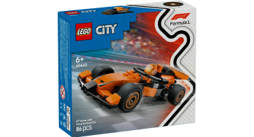 LEGO City 60442 F1®-es pilóta McLaren versenyautóval