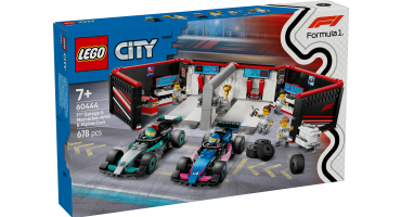 LEGO City 60444 F1®-es garázs, Mercedes-AMG és Alpine autók