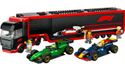 LEGO City 60445 F1®-es kamion, RB20 és AMR24 F1®-es autókkal