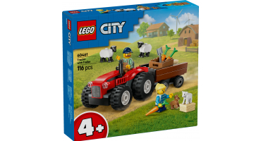 LEGO City 60461 Piros traktor, utánfutó és juhok