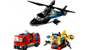 LEGO City 60462 Helikopter, tűzoltóautó és tengeralattjáró egy csomagban