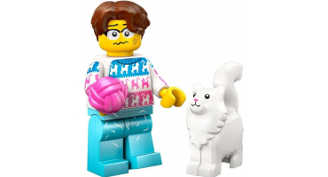 LEGO Minifigurák 7104811 Cat Lover (27. sorozat)