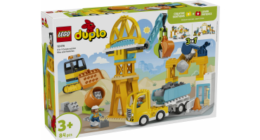 LEGO DUPLO 10476 3 az 1-ben építési terület és munkagépek