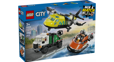 LEGO City 60505 Repülőgép, emelőkosaras kocsi és légpárnás jármű remix