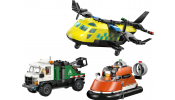 LEGO City 60505 Repülőgép, emelőkosaras kocsi és légpárnás jármű remix