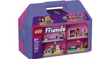 LEGO Friends 42697 Kreatív, bőröndalakú babaház