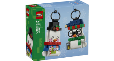LEGO Karácsonyi termékek 40812 Hóemberes karácsonyi díszek