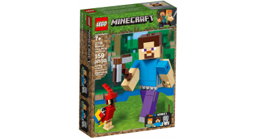 LEGO Minecraft™ 21148 Minecraft™ BigFig Steve papagájjal
