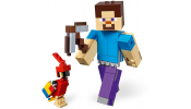 LEGO Minecraft™ 21148 Minecraft™ BigFig Steve papagájjal
