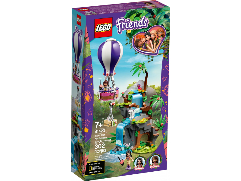 LEGO Friends 41423 Hőlégballonos tigris mentő akció