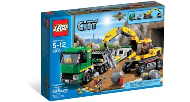 LEGO City 4203 Exkavátor szállító