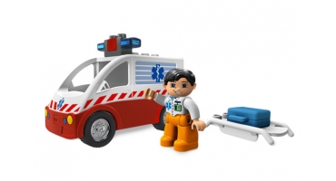 LEGO DUPLO 4979 Mentőautó (szirénával, villogó fénnyel)