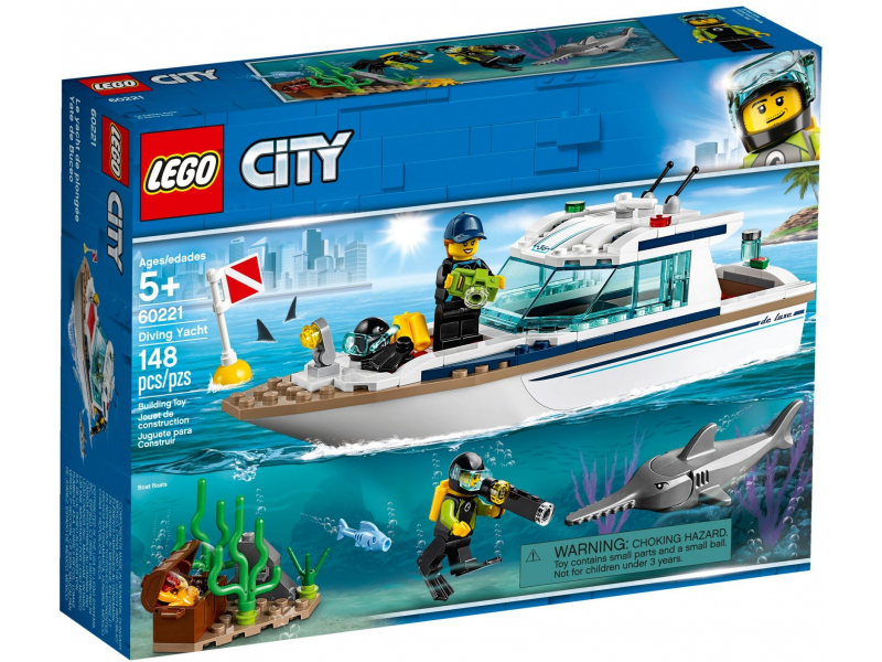 LEGO City 60221 Búvárjacht (a csomagolás enyhén sérült)