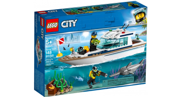 LEGO City 60221 Búvárjacht (a csomagolás enyhén sérült)