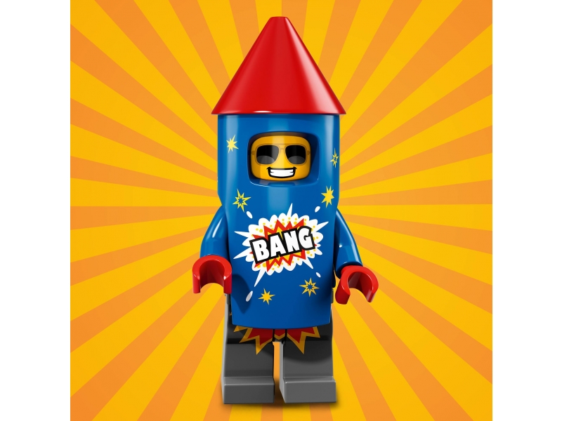 LEGO Minifigurák 7102105 Tűzijáték srác (18-as minifigura sorozat - Buli van!)