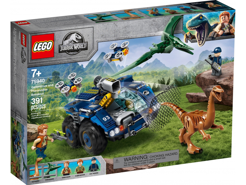 LEGO Jurassic World 75940 Gallimimus és Pteranodon kitörése