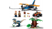 LEGO Jurassic World 75942 Velociraptor: Kétfedelű repülőgépes ment